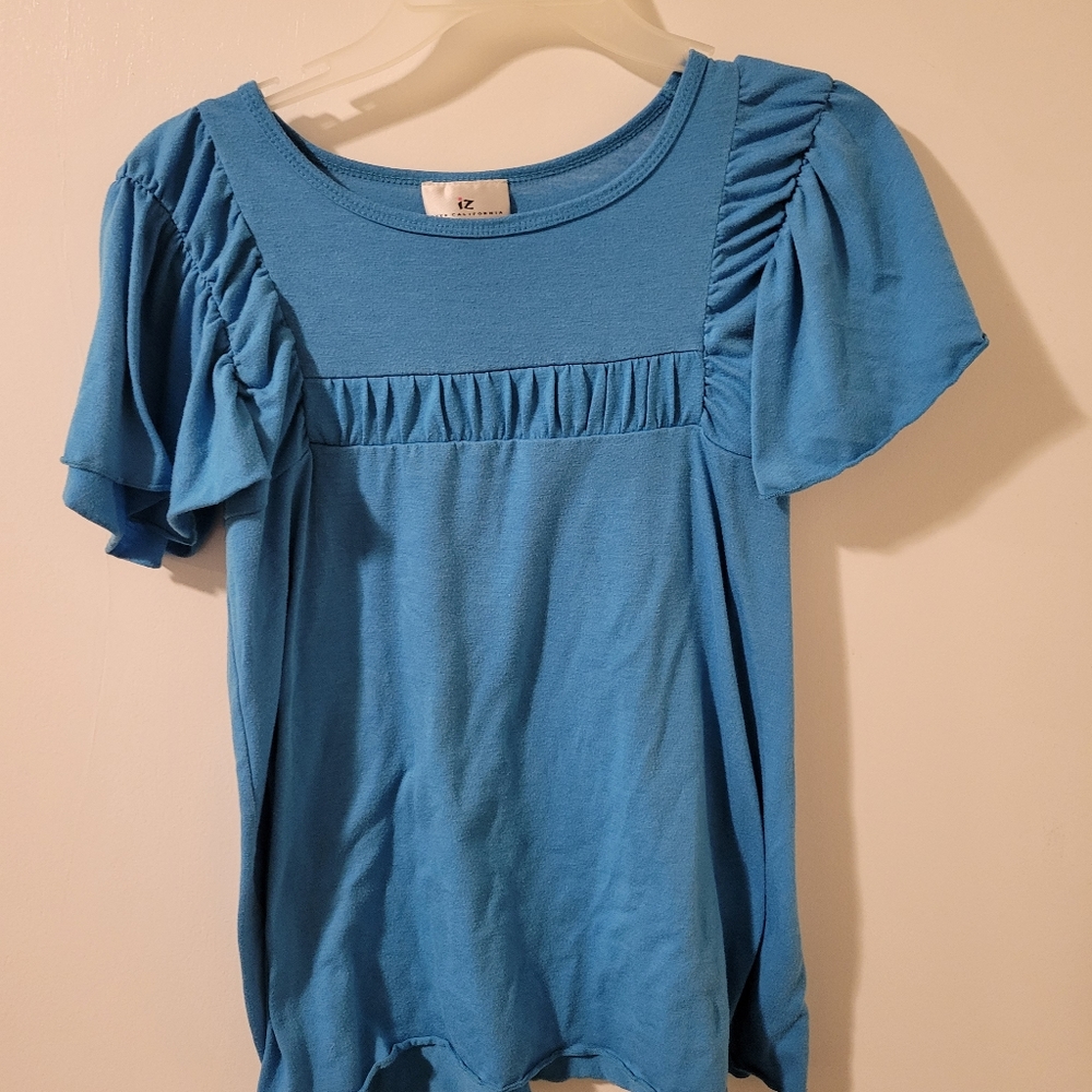 JUNIORS Dressy Blue Top